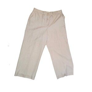 Silk Ralph Lauren Pinstripe Trousers Fully Lined Sz 12